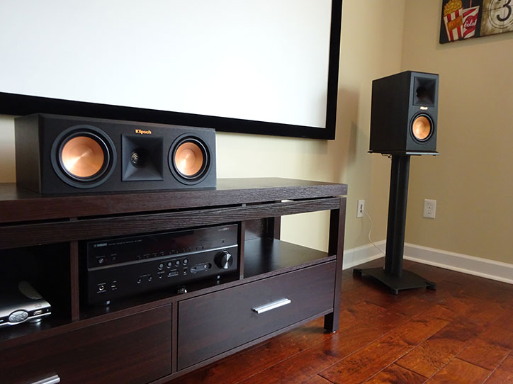 Home theater system that we wired and installed in Greenville, SC.